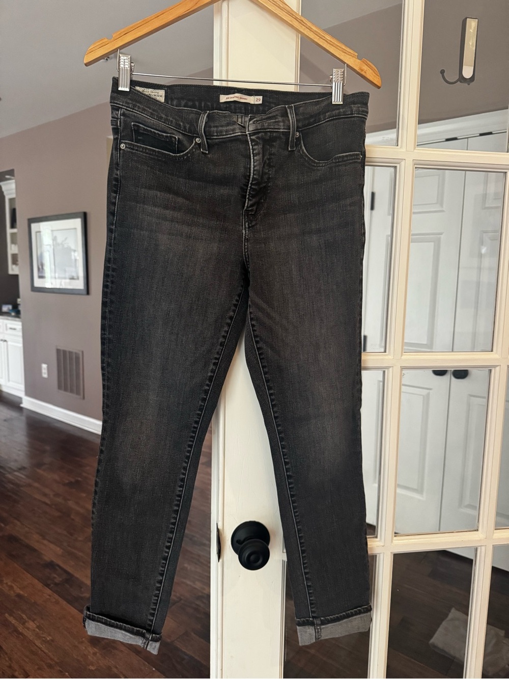 Levi’s Premium 311 Shaping Skinny Jeans - Faded Black/Charcoal - Sz 29